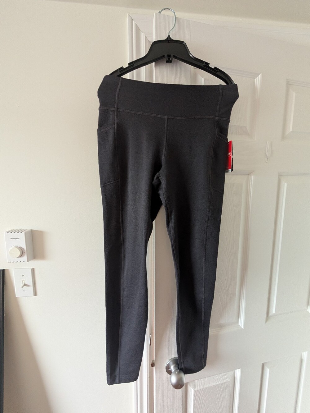 Grey Canvas Running Leggings